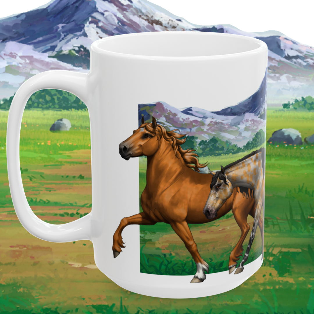 Horse Fable Herd | 15oz Ceramic Mug