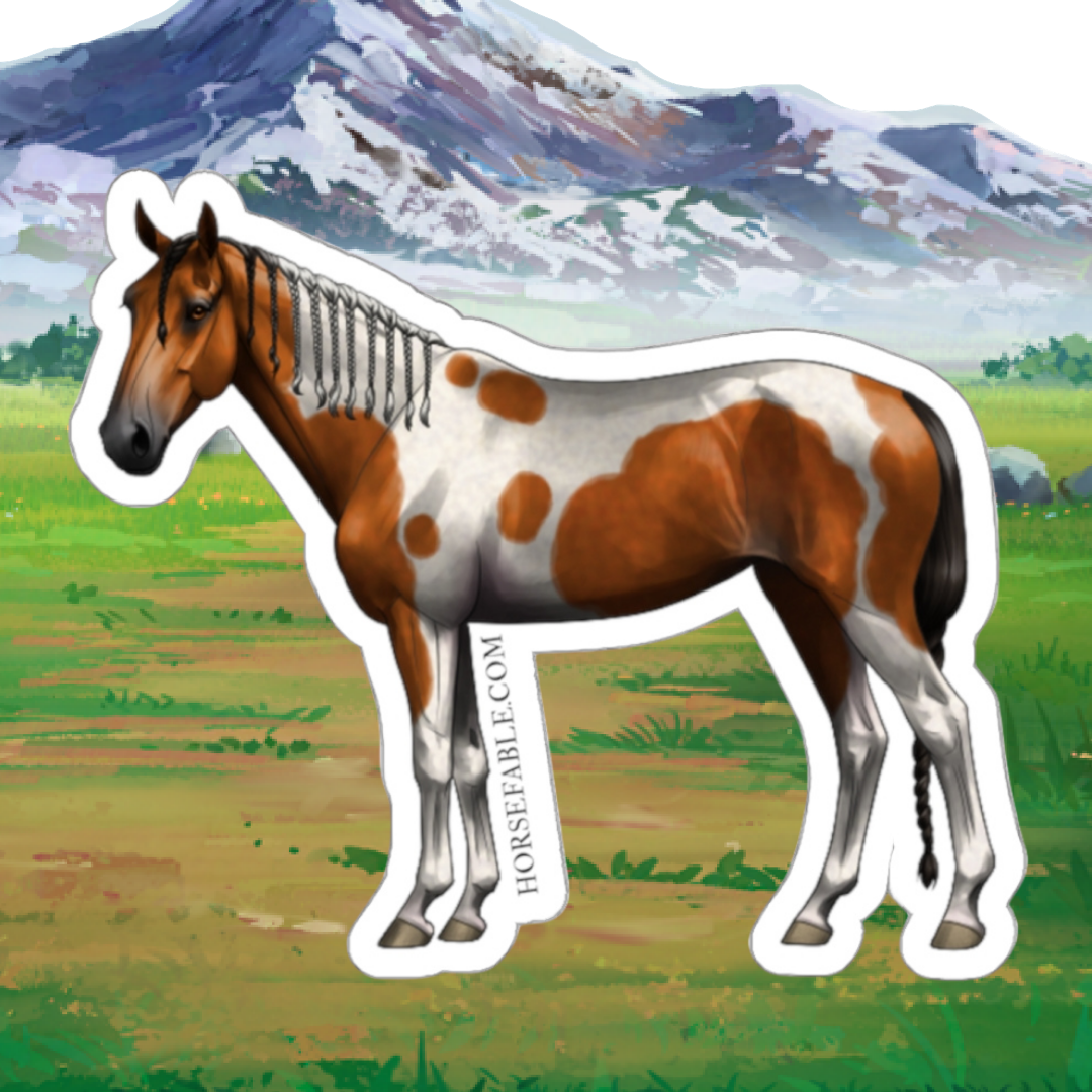 Light Generic Horse - Bay Tobiano | Sicker