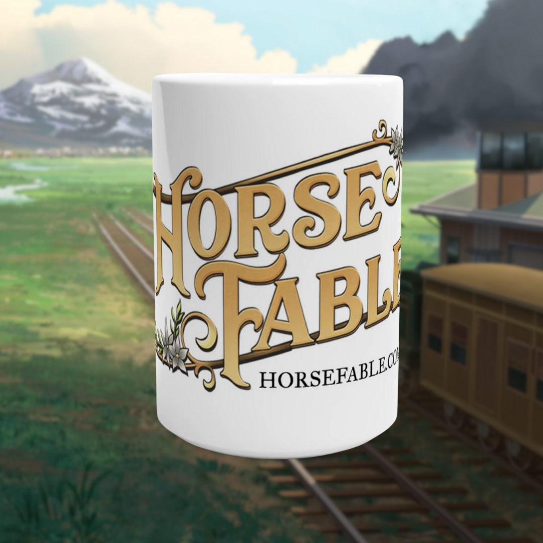 Horse Fable 15oz Ceramic Mug | White