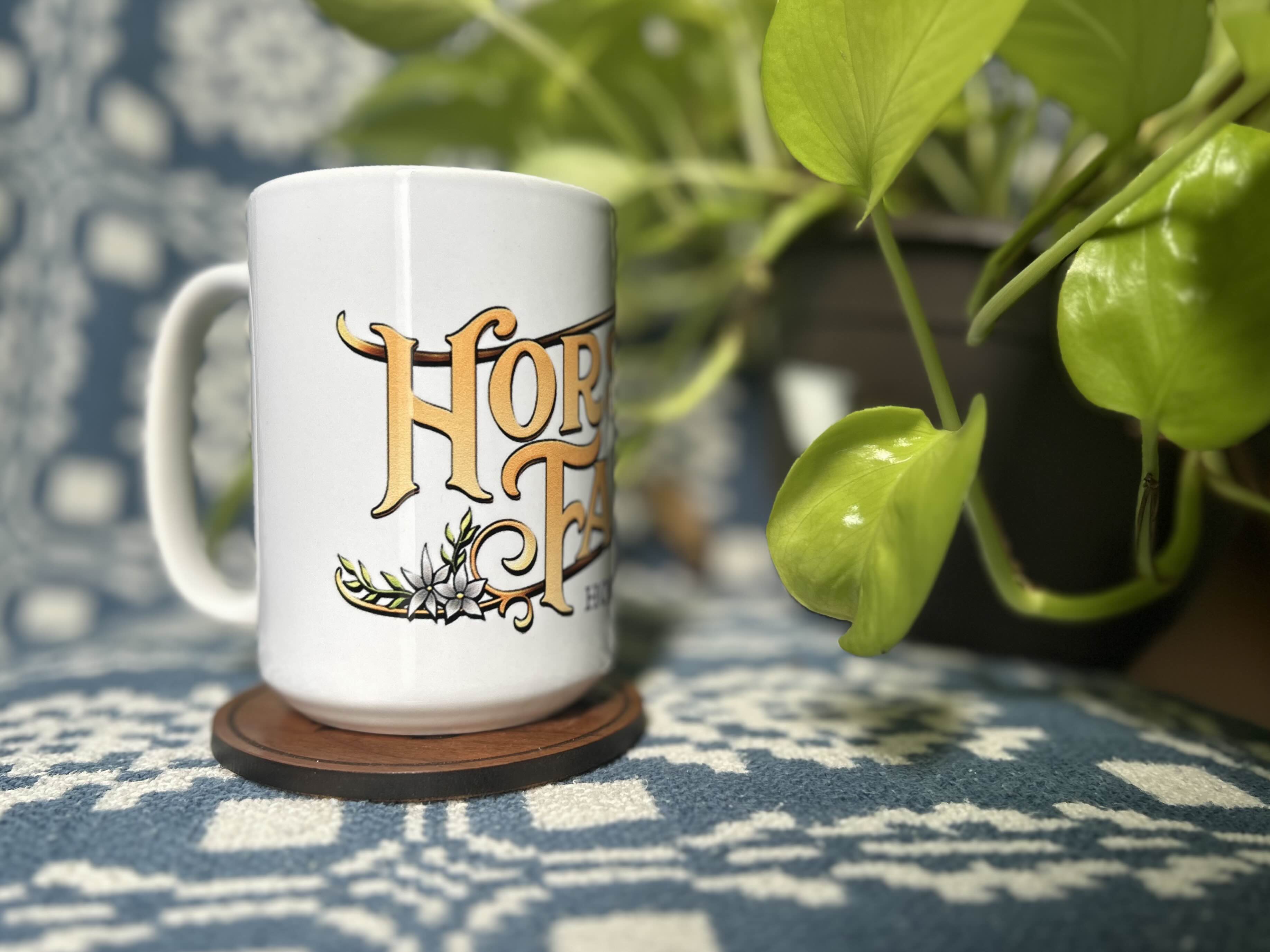 Horse Fable 15oz Ceramic Mug | White