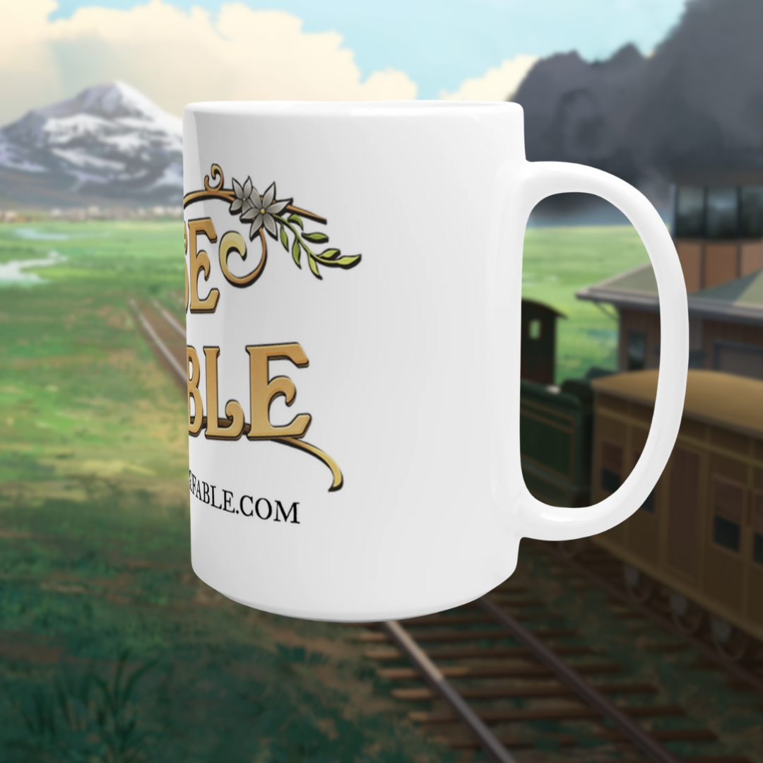 Horse Fable 15oz Ceramic Mug | White