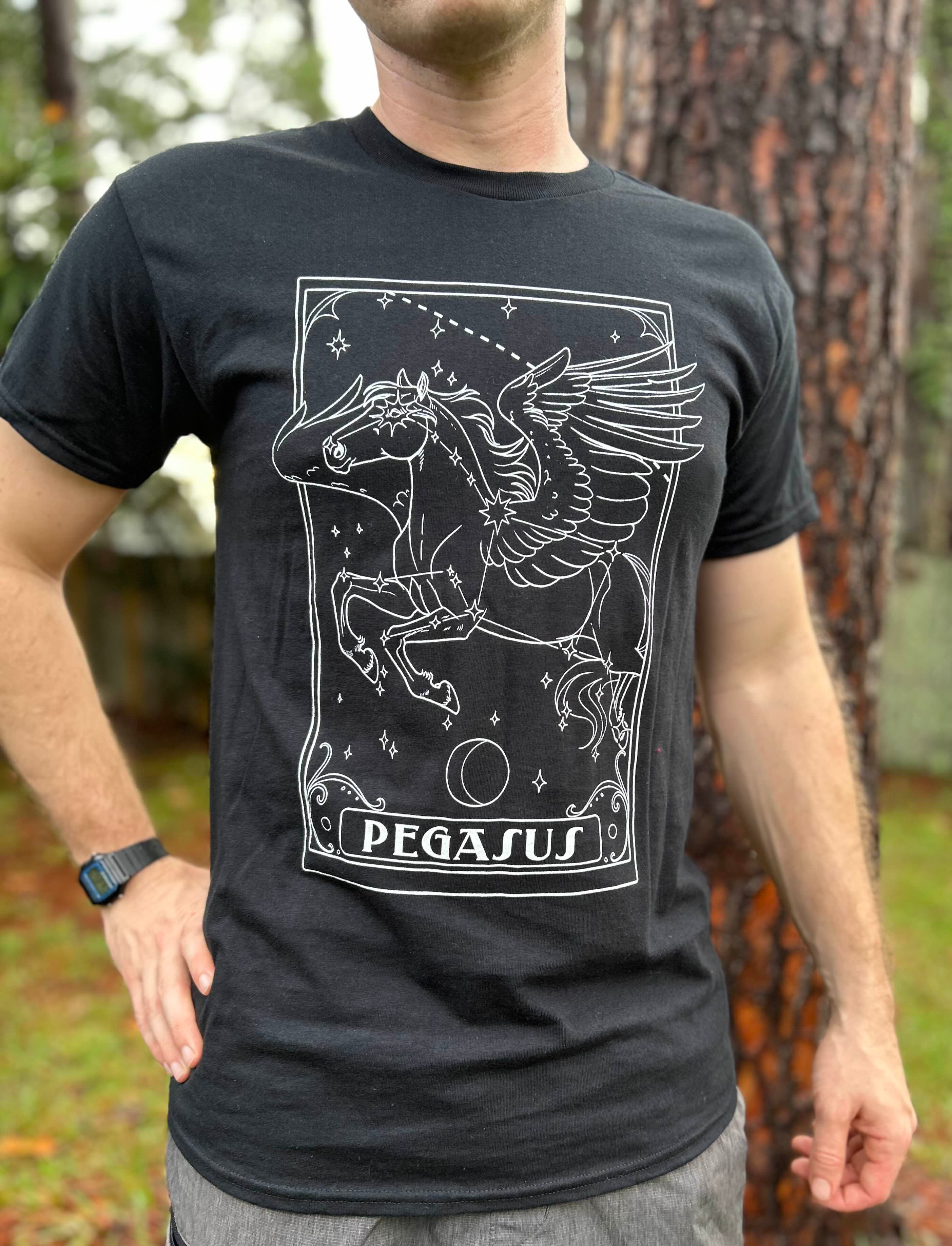 Pegasus | Black T-Shirt